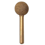 Max Round Ball Shape Diamond Grinding Head Drill Bits Rotary Tools 16mm 100 Grit