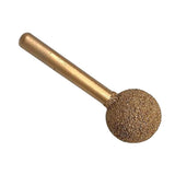 Max Round Ball Shape Diamond Grinding Head Drill Bits Rotary Tools 25mm 46 Grit