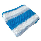 Max Blue White Sunblock Shade Cloth Net for Flowers, Plants, Patio, Lawn 2m x 5m