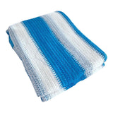 Max Blue White Sunblock Shade Cloth Net for Flowers, Plants, Patio, Lawn 2m x 5m