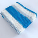 Max Blue White Sunblock Shade Cloth Net for Flowers, Plants, Patio, Lawn 2m x 5m
