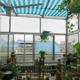 Max Blue White Sunblock Shade Cloth Net for Flowers, Plants, Patio, Lawn 2m x 5m