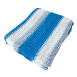 Max Blue White Sunblock Shade Cloth Net for Flowers, Plants, Patio, Lawn 2m x 5m