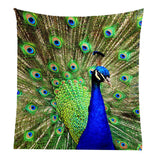 Max 3D Animal Wall Decor Tapestry Hanging Backdrop for Bedroom Living Room Dorm S Peacock