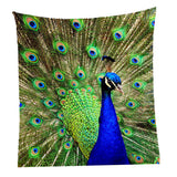Max 3D Animal Wall Decor Tapestry Hanging Backdrop for Bedroom Living Room Dorm S Peacock