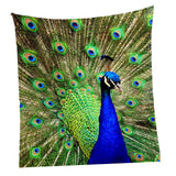 Max 3D Animal Wall Decor Tapestry Hanging Backdrop for Bedroom Living Room Dorm S Peacock