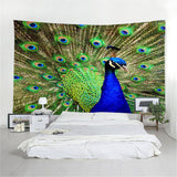 Max 3D Animal Wall Decor Tapestry Hanging Backdrop for Bedroom Living Room Dorm S Peacock