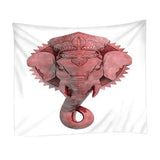 Max 3D Animal Wall Decor Tapestry Hanging Backdrop for Bedroom Living Room Dorm S Pink Elephant