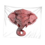 Max 3D Animal Wall Decor Tapestry Hanging Backdrop for Bedroom Living Room Dorm S Pink Elephant