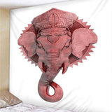 Max 3D Animal Wall Decor Tapestry Hanging Backdrop for Bedroom Living Room Dorm M Pink Elephant