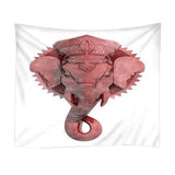 Max 3D Animal Wall Decor Tapestry Hanging Backdrop for Bedroom Living Room Dorm M Pink Elephant