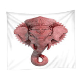 Max 3D Animal Wall Decor Tapestry Hanging Backdrop for Bedroom Living Room Dorm M Pink Elephant