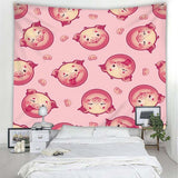 Max 3D Animal Wall Decor Tapestry Hanging Backdrop for Bedroom Living Room Dorm M Pig