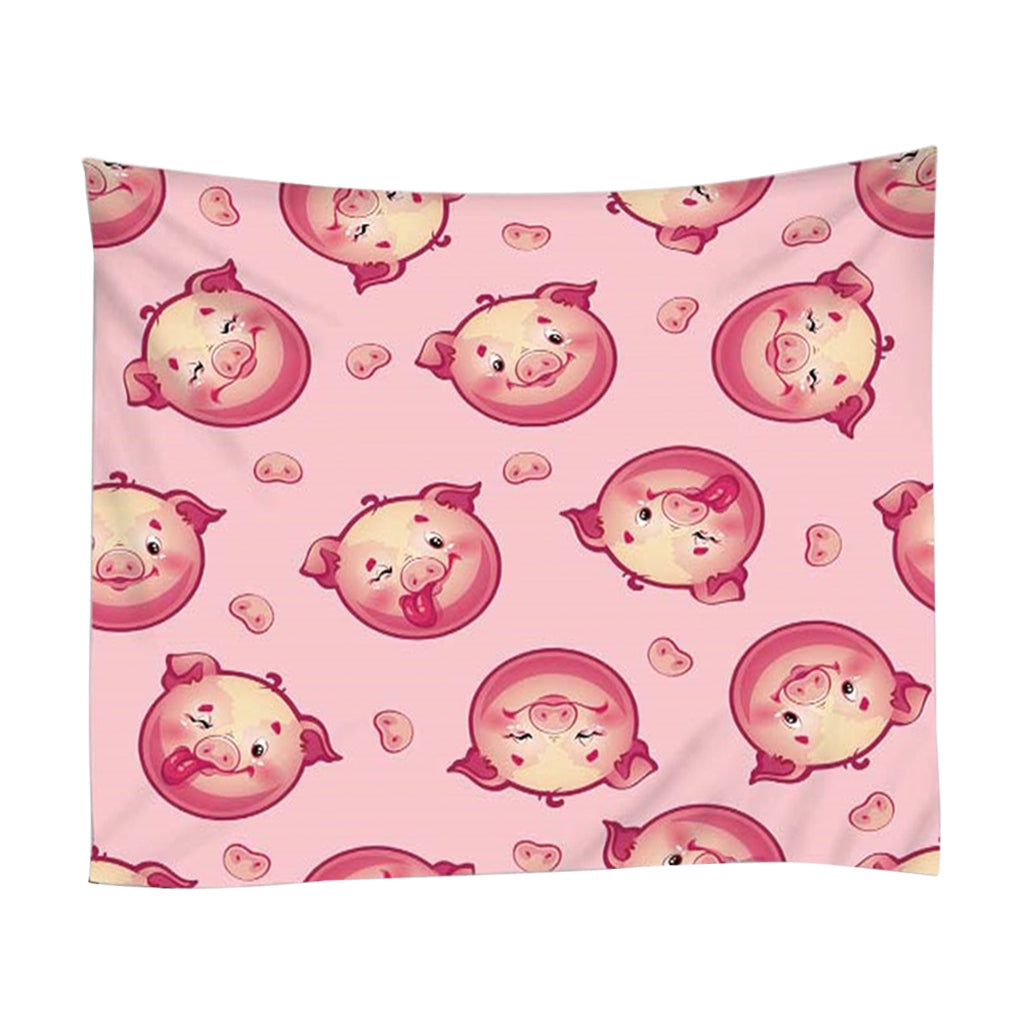 Max 3D Animal Wall Decor Tapestry Hanging Backdrop for Bedroom Living Room Dorm M Pig
