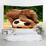 Max 3D Animal Wall Decor Tapestry Hanging Backdrop for Bedroom Living Room Dorm L Elephant