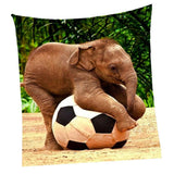 Max 3D Animal Wall Decor Tapestry Hanging Backdrop for Bedroom Living Room Dorm L Elephant