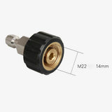 Max High Pressure Washer Quick Connector M22-14mm X 1/4 Quick Connect Adapter