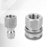 Max Stainless Steel 3/8 Male and Female Adaptor Pressure Washer Hose Connector