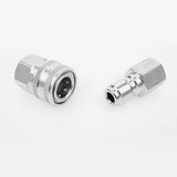 Max Stainless Steel 3/8 Male and Female Adaptor Pressure Washer Hose Connector