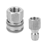 Max Stainless Steel 3/8 Male and Female Adaptor Pressure Washer Hose Connector