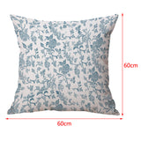 Max Square Cushion Cover for Soft Car Home Decor Dark flower 60x60cm