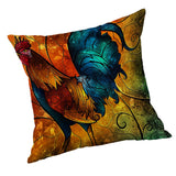 Max Square Cushion Cover for Soft Car Home Decor Cock 45x45cm