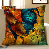 Max Square Cushion Cover for Soft Car Home Decor Cock 45x45cm