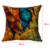 Max Square Cushion Cover for Soft Car Home Decor Cock 45x45cm