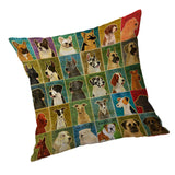 Max Square Cushion Cover for Soft Car Home Decor Dog 45x45cm