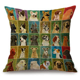 Max Square Cushion Cover for Soft Car Home Decor Dog 45x45cm