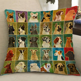 Max Square Cushion Cover for Soft Car Home Decor Dog 45x45cm