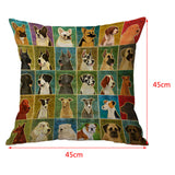 Max Square Cushion Cover for Soft Car Home Decor Dog 45x45cm