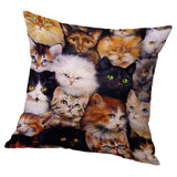 Animal Pattern Pillowcase Cushion Cover for Sofa Car Cat 45x45cm