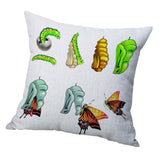 Animal Pattern Pillowcase Cushion Cover for Sofa Car Butterfly 45x45cm