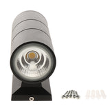 Max LED Modern Exterior Wall Light Dual Head Wall Lamp Fixture Outdoor 3W 3000K
