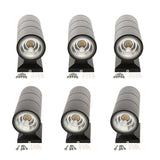 Max LED Modern Exterior Wall Light Dual Head Wall Lamp Fixture Outdoor 3W 3000K