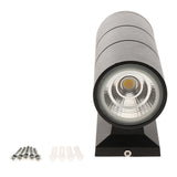 Max LED Modern Exterior Wall Light Dual Head Wall Lamp Fixture Outdoor 3W 3000K