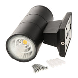 Max LED Modern Exterior Wall Light Dual Head Wall Lamp Fixture Outdoor 3W 3000K