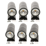 Max LED Modern Exterior Wall Light Dual Head Wall Lamp Fixture Outdoor 3W 3000K