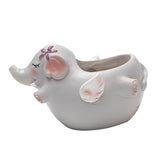Max Resin Flowerpot Cartoon Succulent Plant Flowerpot Home Table Decor Elephant
