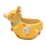 Max Resin Flowerpot Cartoon Succulent Plant Flowerpot Home Table Decor Giraffe
