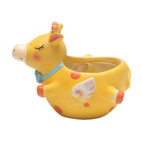 Max Resin Flowerpot Cartoon Succulent Plant Flowerpot Home Table Decor Giraffe
