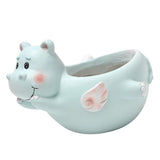 Max Resin Flowerpot Cartoon Succulent Plant Flowerpot Home Table Decor Hippo