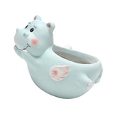 Max Resin Flowerpot Cartoon Succulent Plant Flowerpot Home Table Decor Hippo