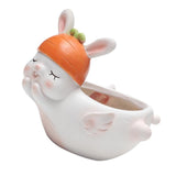 Max Resin Flowerpot Cartoon Succulent Plant Flowerpot Home Table Decor Rabbit