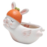 Max Resin Flowerpot Cartoon Succulent Plant Flowerpot Home Table Decor Rabbit