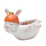 Max Resin Flowerpot Cartoon Succulent Plant Flowerpot Home Table Decor Rabbit