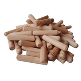 Max 100Pcs Wooden Dowel Rods Craft Dowels for DIY Woodworking Project 6x40mm