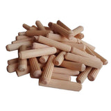 Max 100Pcs Wooden Dowel Rods Craft Dowels for DIY Woodworking Project 6x40mm