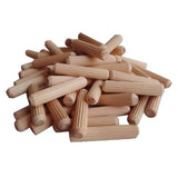 Max 100Pcs Wooden Dowel Rods Craft Dowels for DIY Woodworking Project 6x40mm